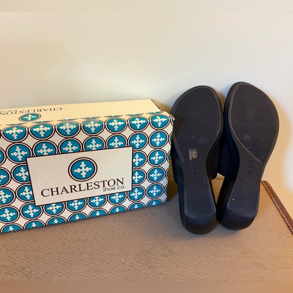 Charleston Shoe Co. Hilton Black Sandals - Picture 4 of 5